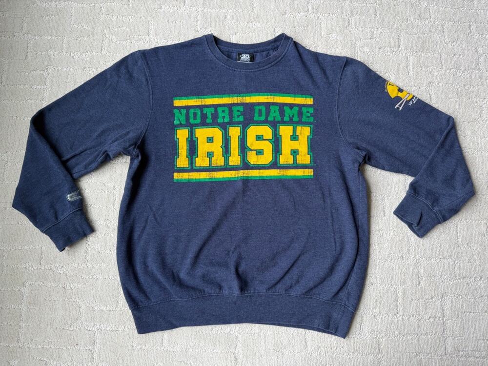 Colosseum Notre Dame Fighting Irish The Shirt Fleece Crew Neck Sweatshirt